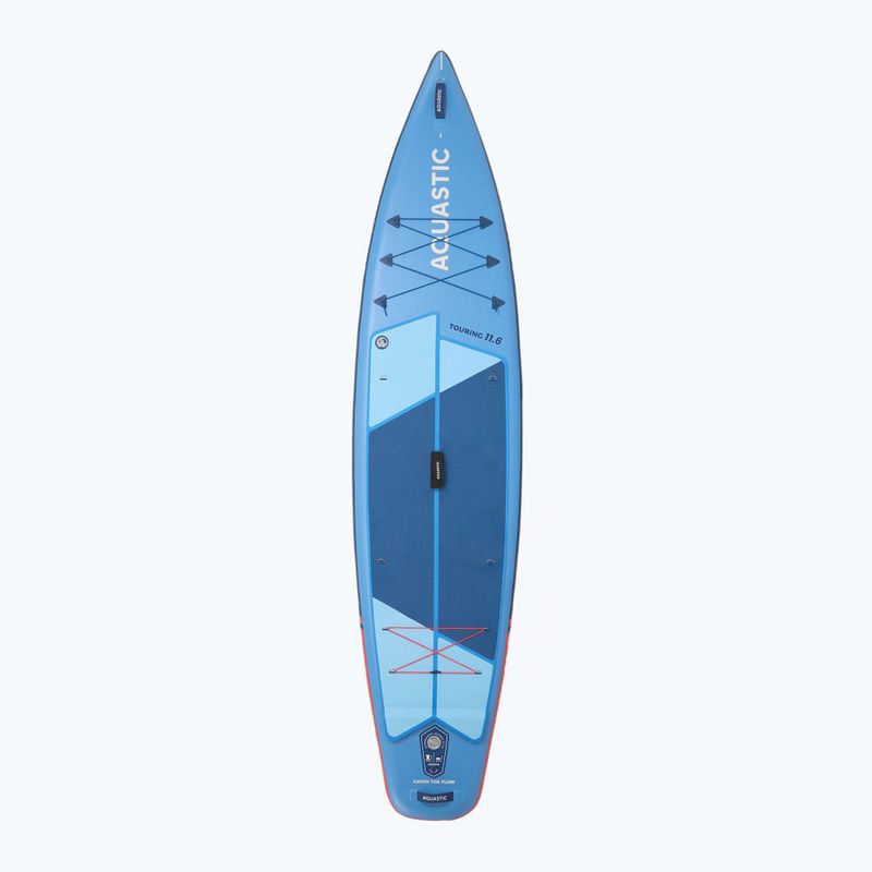 Набір дошка SUP надувна AQUASTIC Touring 11'6" синій 4