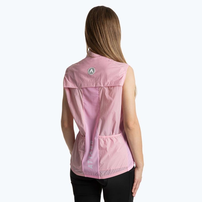 Жилет велосипедний жіночий ATTABO Cahayo Vest Windproof рожевий 2