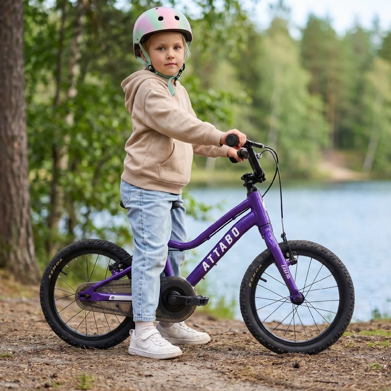 Дитячий велосипед ATTABO EASE 16" фіолетовий 7