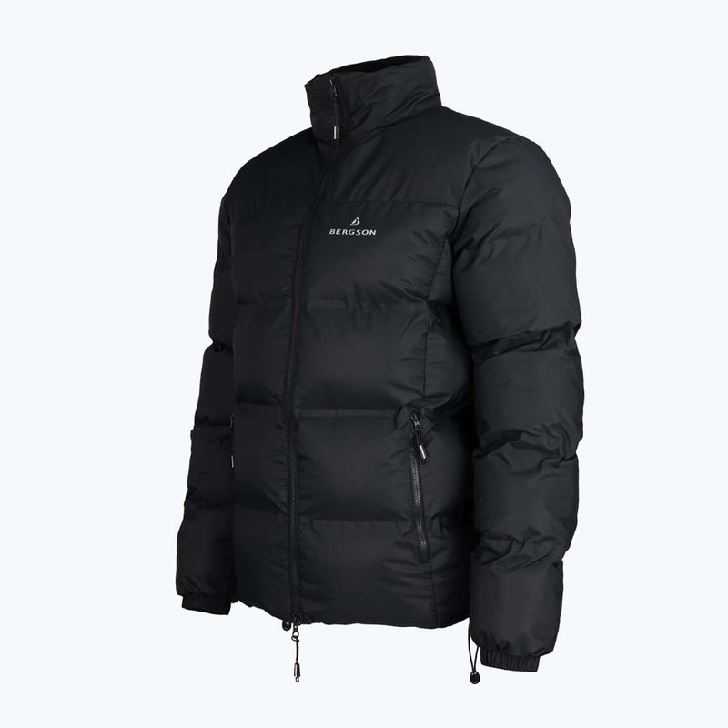 Чоловіча утеплена куртка BERGSON Snowy Wolf Micro-Therm чорна 3