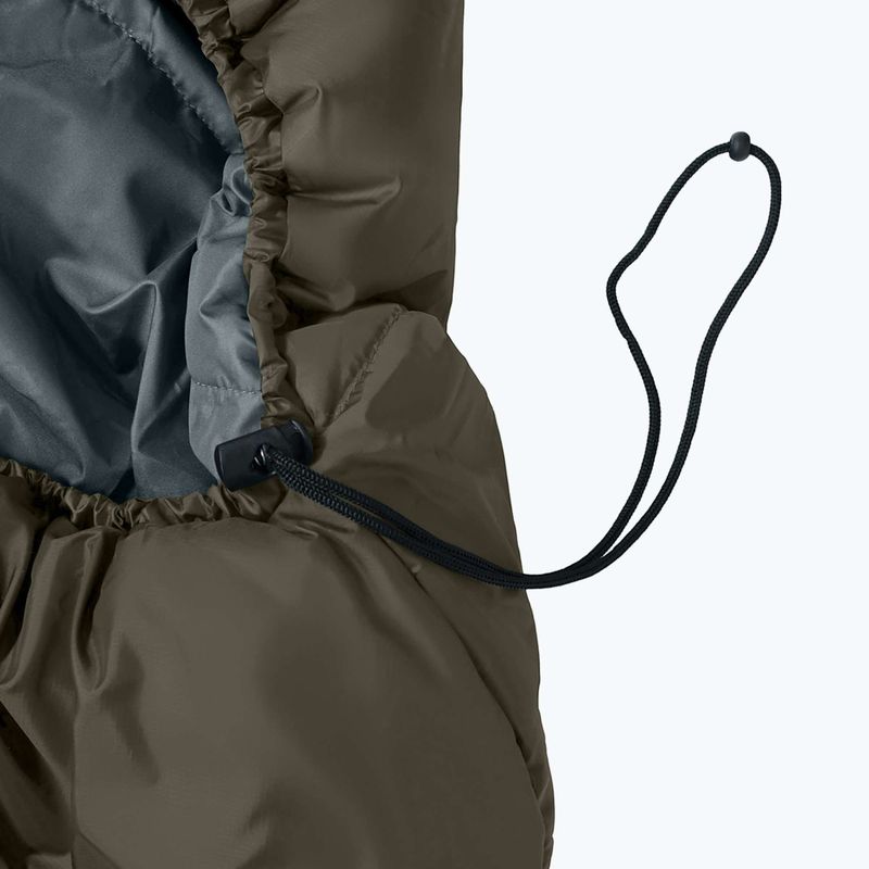 Спальний мішок Alpinus Wide & Long Fiber Pro 1250 230 см/правий оливковий 3