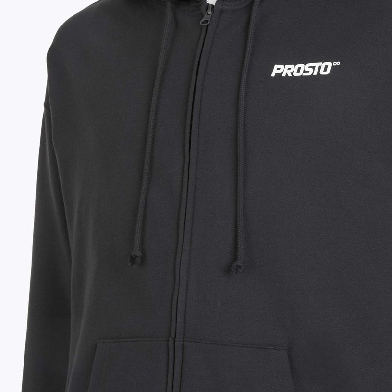 Кофта чоловіча PROSTO Hoodie Logo Zip black 4