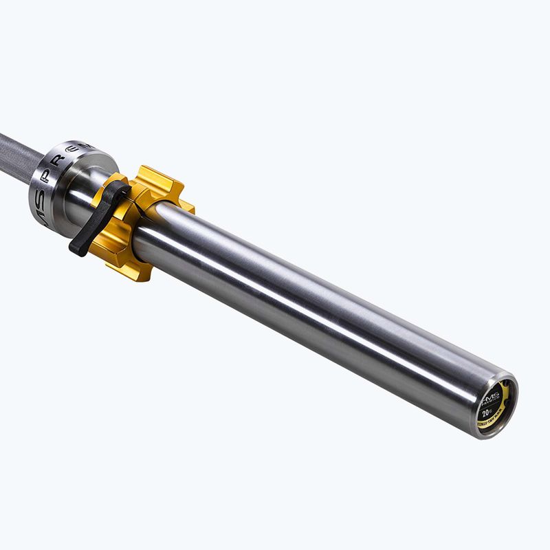 Гриф олімпійський HMS GO900 + затискачі ZG1500 Silver Lock Jaw X2 Premium 4