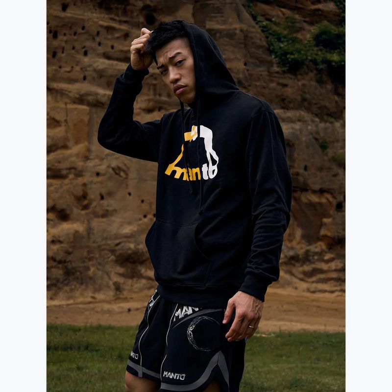Кофта чоловіча MANTO Logo Hoody чорний 4