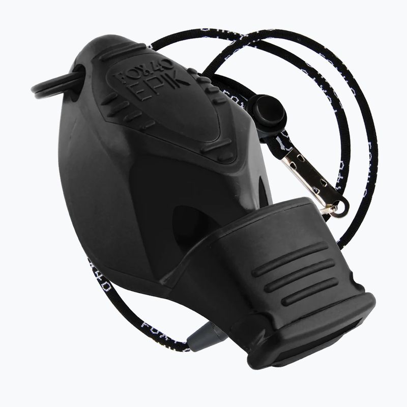 Свисток зі шнурком Fox 40 Epik CMG чорний 8803