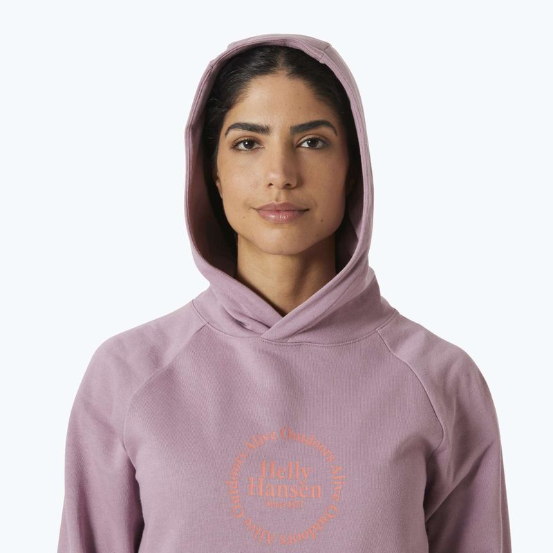 Кофта жіноча Helly Hansen Core Graphic Hoodie purple clay 3