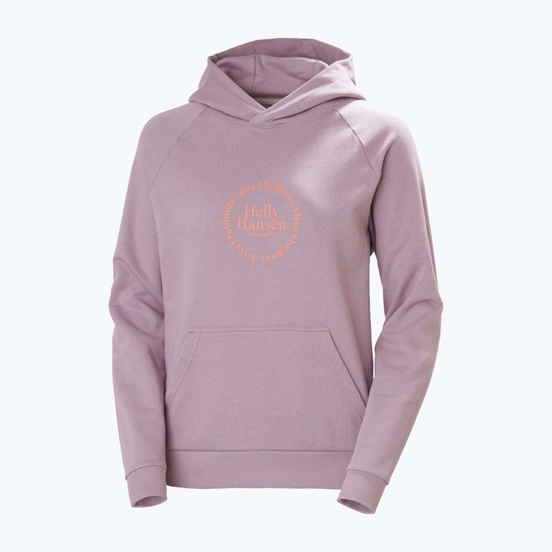 Кофта жіноча Helly Hansen Core Graphic Hoodie purple clay 4