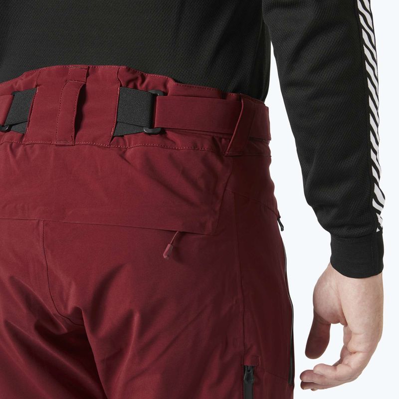 Штани лижні чоловічі Helly Hansen Alpha Lifaloft mars red 4