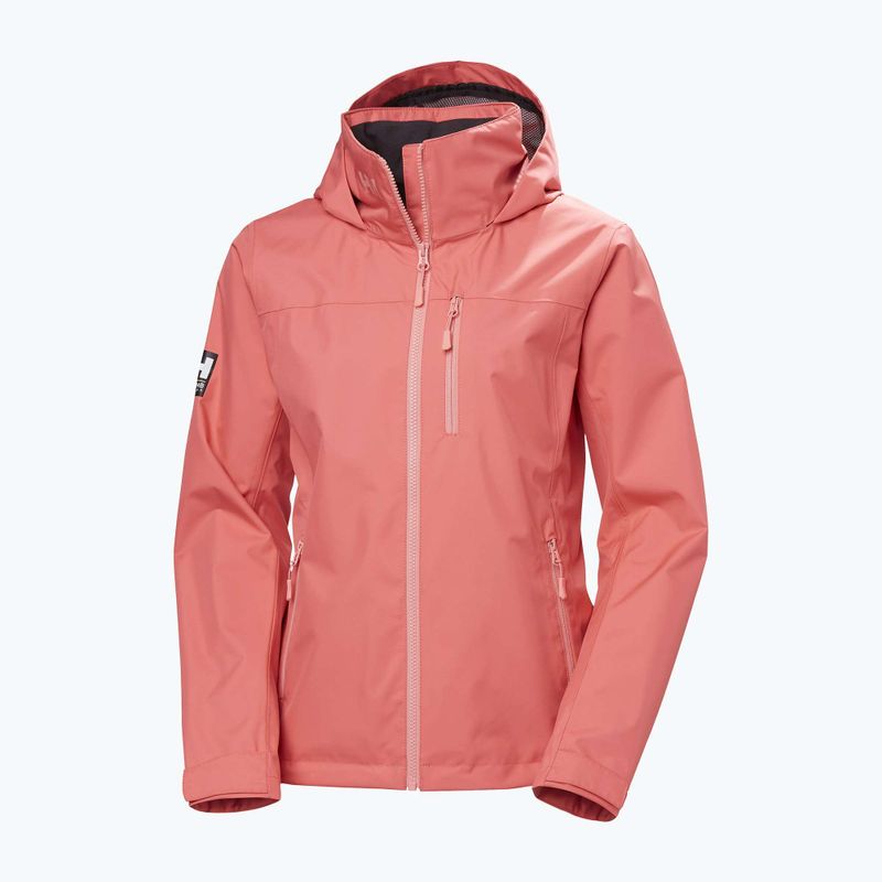 Куртка вітрильна жіноча Helly Hansen Crew Hooded 2.0 sunset pink 8