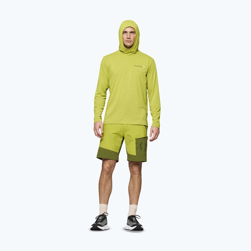 Кофта трекінгова чоловіча NORRONA Femund Tech Hood golden lime 2