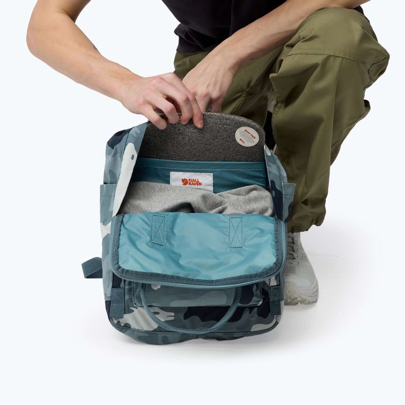 Рюкзак міський Fjällräven Kanken Graphics 16 л nimbus blue/hidden animals 4