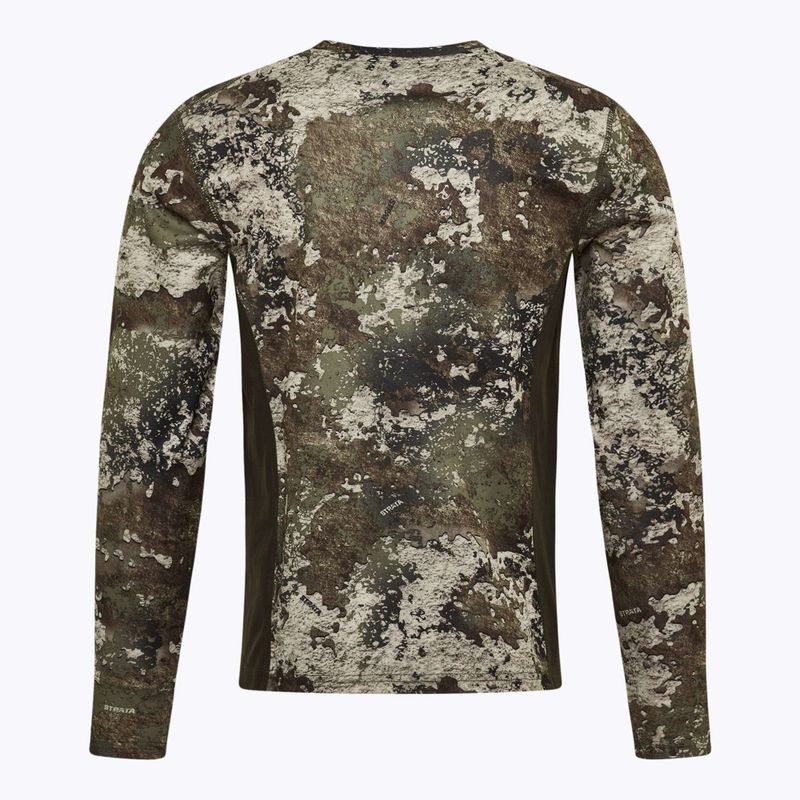 Лонгслів трекінговий чоловічий Pinewood Furudal Camou InsectSafe strata/moss green 2