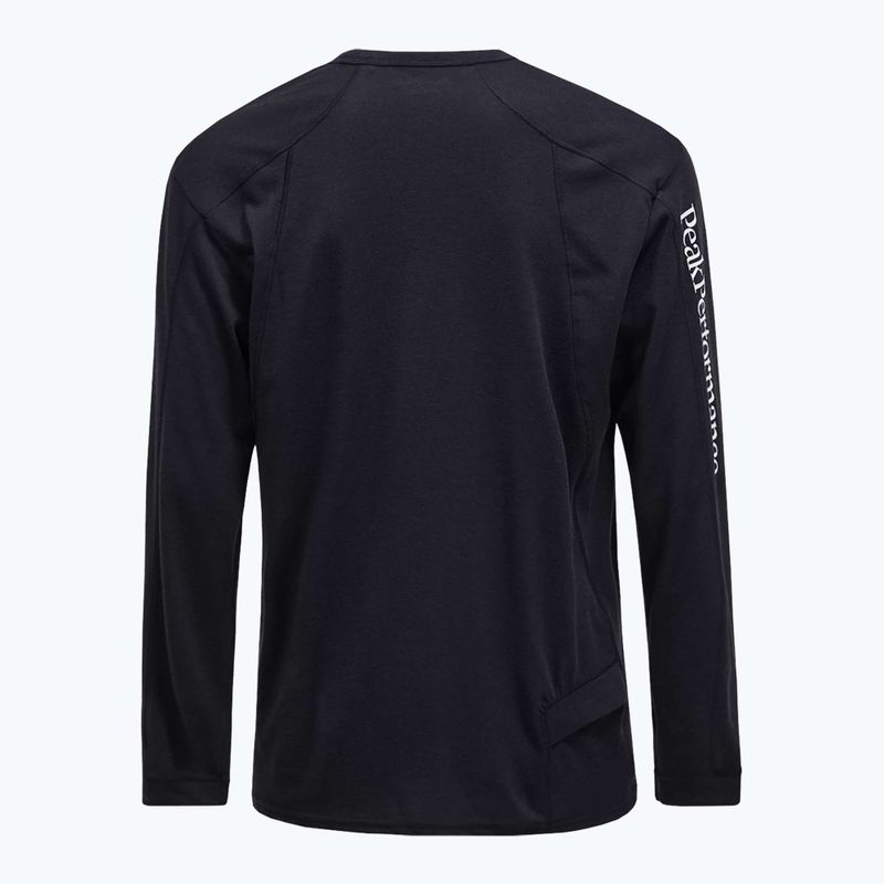 Лонгслів чоловічий Peak Performance Trail Wool Blend black 2