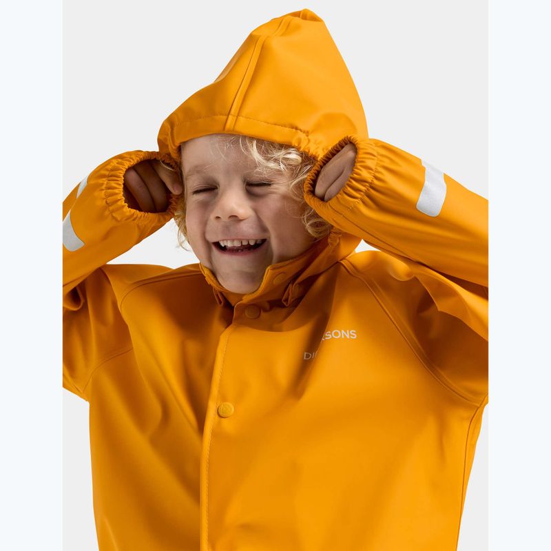 Куртка дощовик дитяча Didriksons Slaskeman oat yellow 6