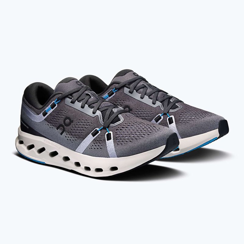 Кросівки для бігу жіночі On Cloudsurfer 2 Wide black/malibu 4