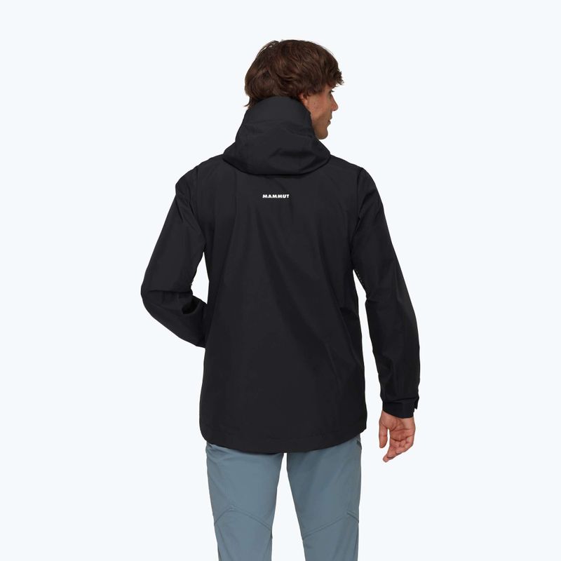 Куртка-дощовик чоловіча Mammut Treeline HS Hooded black 2