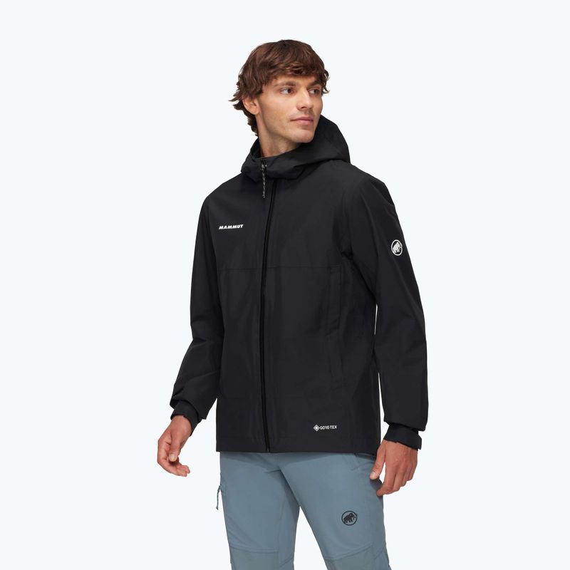 Куртка-дощовик чоловіча Mammut Treeline HS Hooded black 3