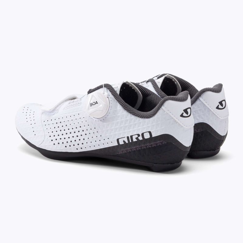Кросівки велосипедні шосе жіночі Giro Cadet Carbon white 3