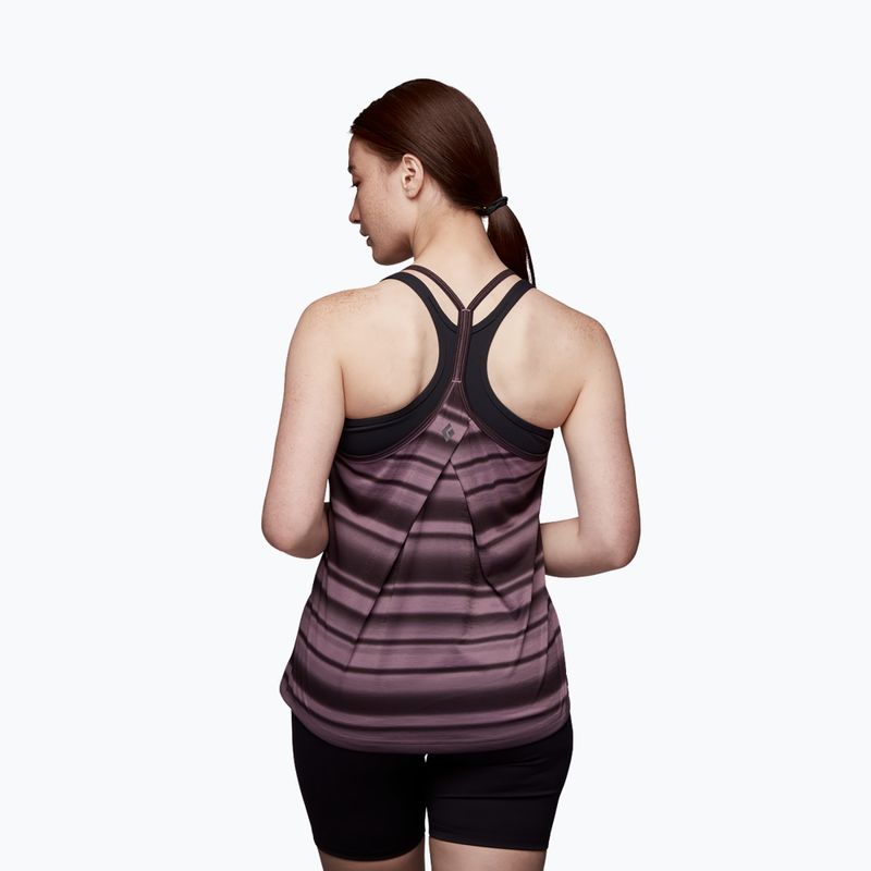 Футболка трекінгова жіноча Black Diamond Integrale Tank mulberry stripe 2