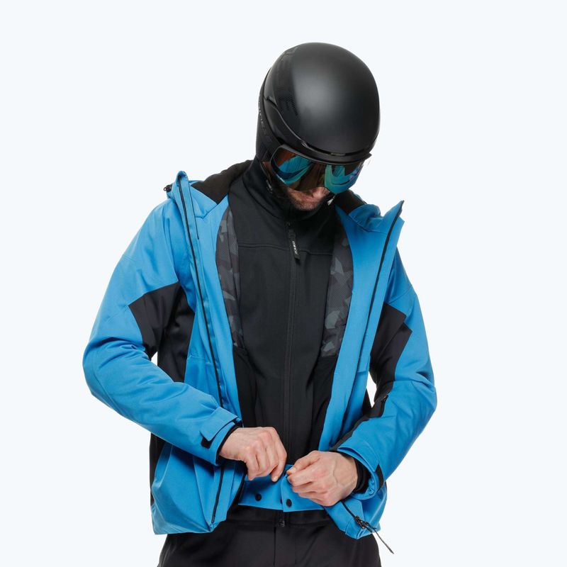 Куртка гірськолижна чоловіча Dainese Etra Aerosense Dry Core Ready blue/stretch limo 7