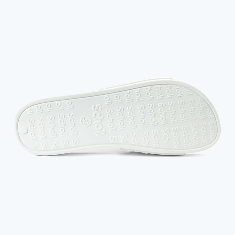 Жіночі шльопанці Scholl Pescura Flat Aqua Eva білого кольору 4