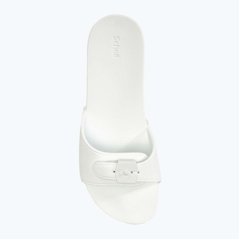 Жіночі шльопанці Scholl Pescura Flat Aqua Eva білого кольору 5