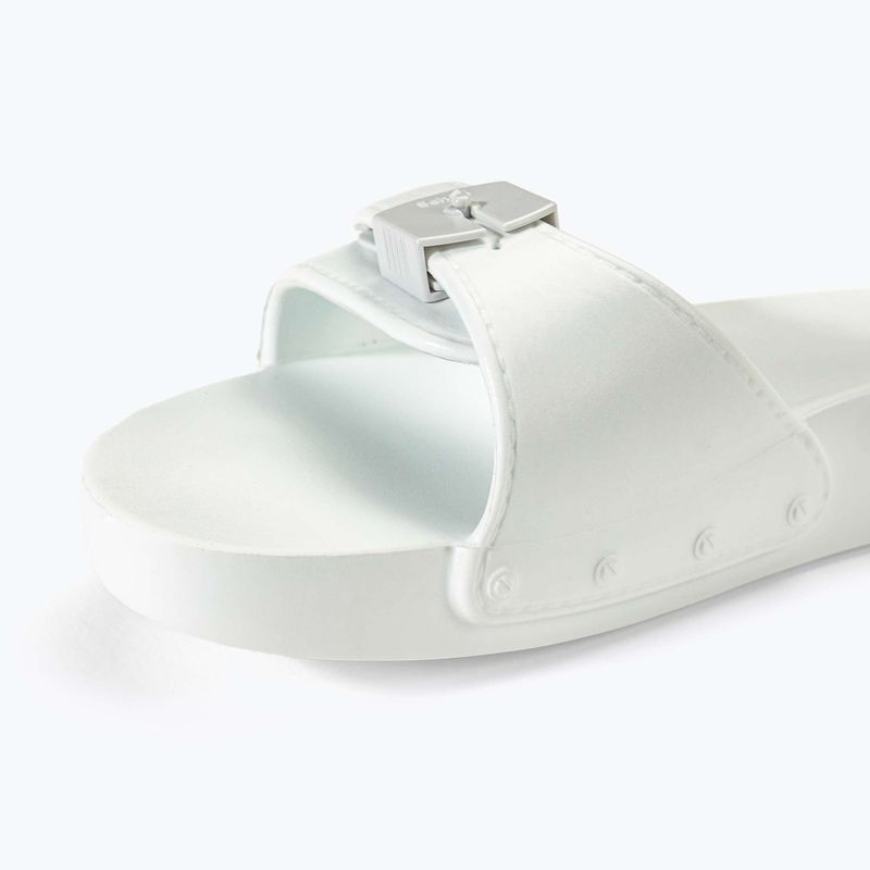 Жіночі шльопанці Scholl Pescura Flat Aqua Eva білого кольору 7