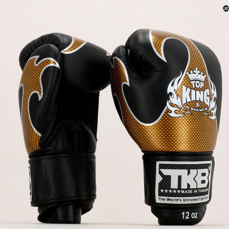 Рукавиці боксерські Top King Muay Thai Empower чорні TKBGEM-01A-BK 7