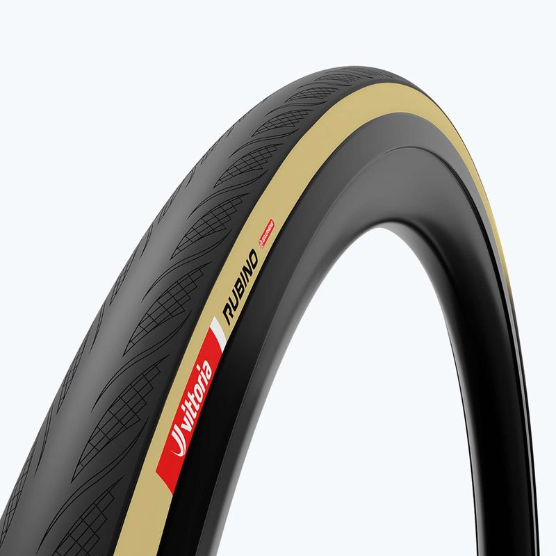 Шина велосипедна Vittoria Rubino V G2.0 700 x 28C чорний/бежевий 2