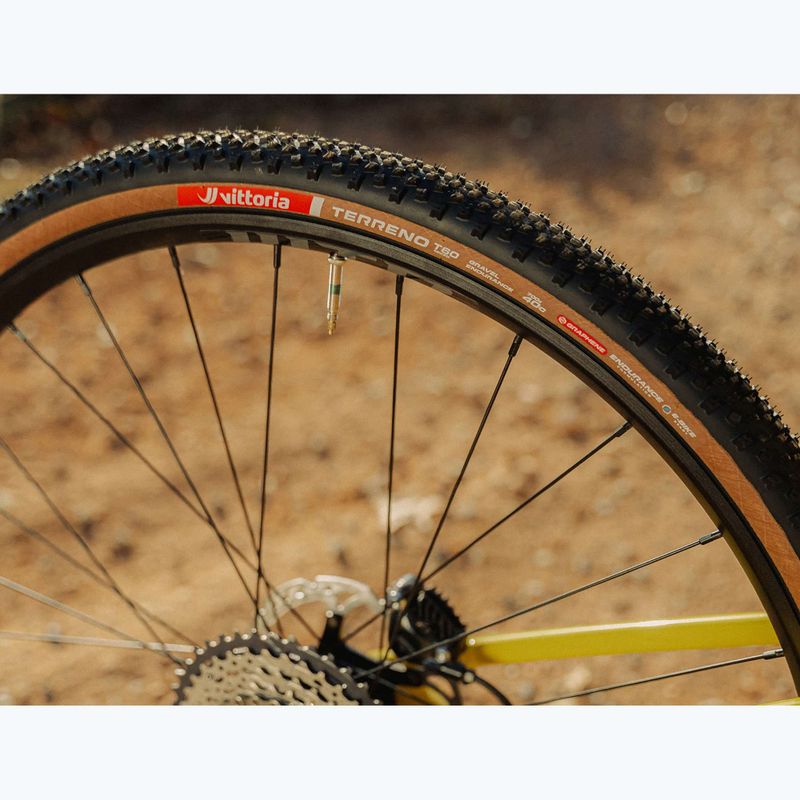 Шина велосипедна Vittoria Terreno T60 G2.0 TLR Gravel Endurance чорний/коричневий 5