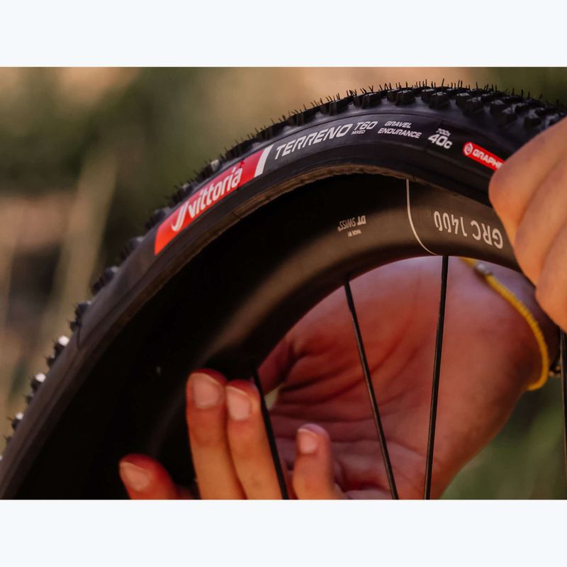 Шина велосипедна Vittoria Terreno T60 G2.0 TLR Gravel Endurance чорний/коричневий 8