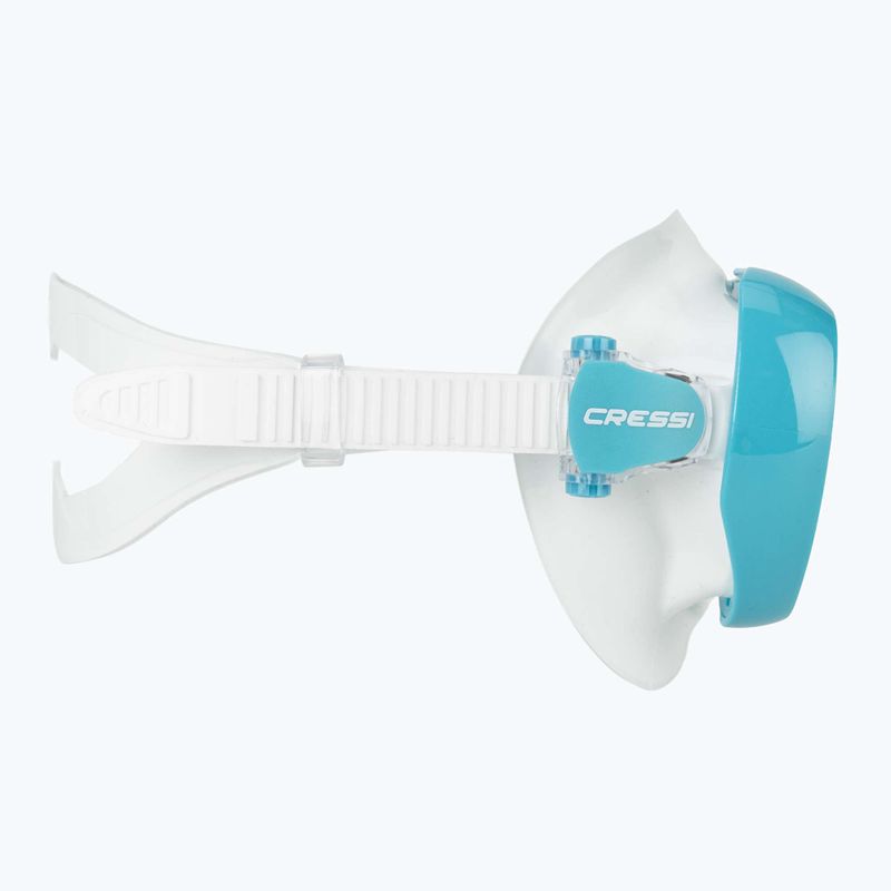 Маска для дайвінгу жіноча Cressi Honey 420 UV white/aquamarine/blue/orange 3