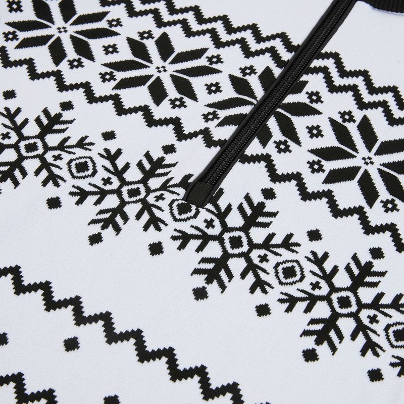Кофта термічна жіноча Newland Groenlandia Half Zip white/black 3