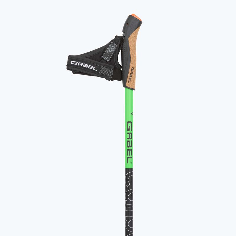 Палиці для скандинавської ходьби GABEL Carbon XT 2S 80 F.L. чорний/лаймовий 2