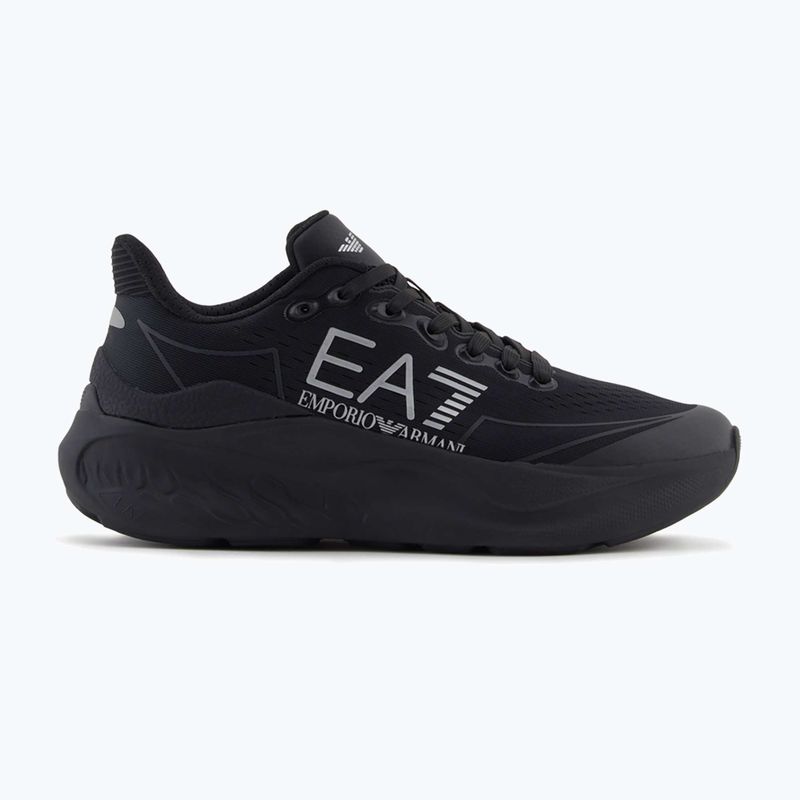 Кросівки EA7 Emporio Armani Wave Cracking full black / silver 8