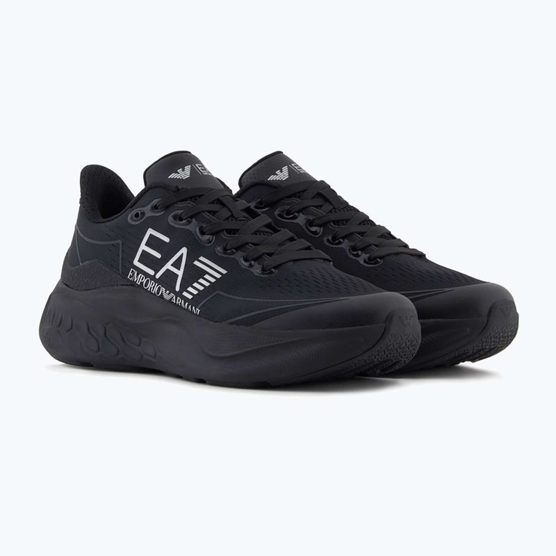 Кросівки EA7 Emporio Armani Wave Cracking full black / silver 9