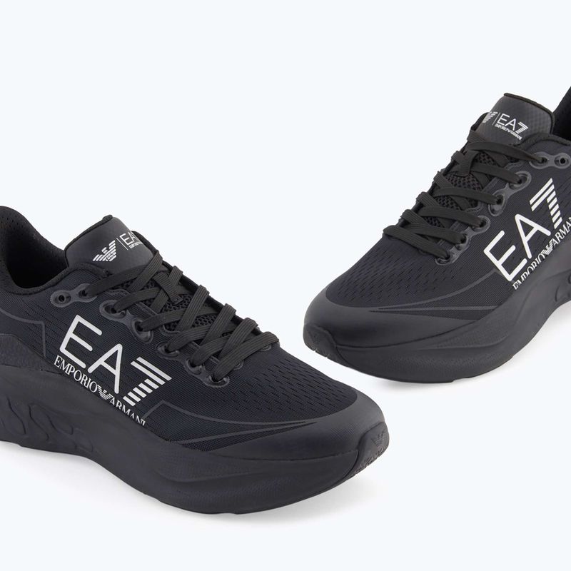 Кросівки EA7 Emporio Armani Wave Cracking full black / silver 13