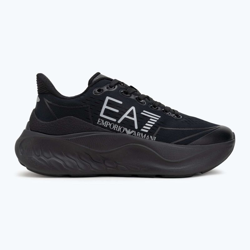Кросівки EA7 Emporio Armani Wave Cracking full black / silver 2