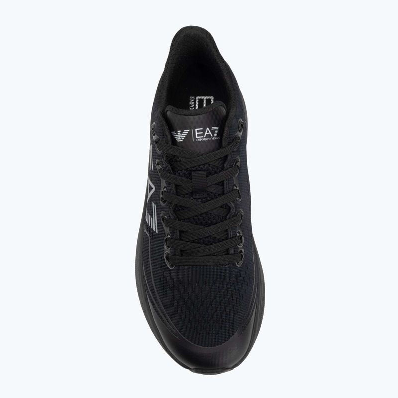 Кросівки EA7 Emporio Armani Wave Cracking full black / silver 5