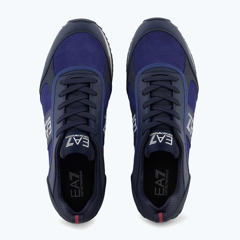 Кросівки EA7 Emporio Armani Black & White Suede sky captain / deep cobal / mineral 12