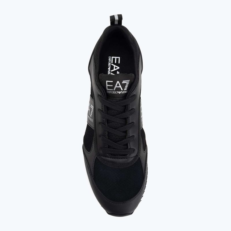 Кросівки EA7 Emporio Armani Black & White Suede triple black micropunch 5