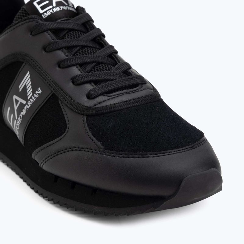Кросівки EA7 Emporio Armani Black & White Suede triple black micropunch 7