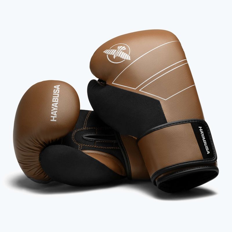 Рукавиці боксерські Hayabusa S4 Leather golden brown 2