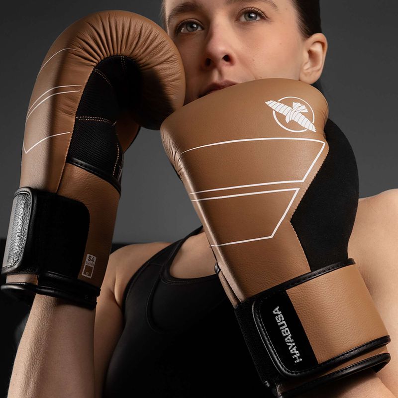 Рукавиці боксерські Hayabusa S4 Leather golden brown 6