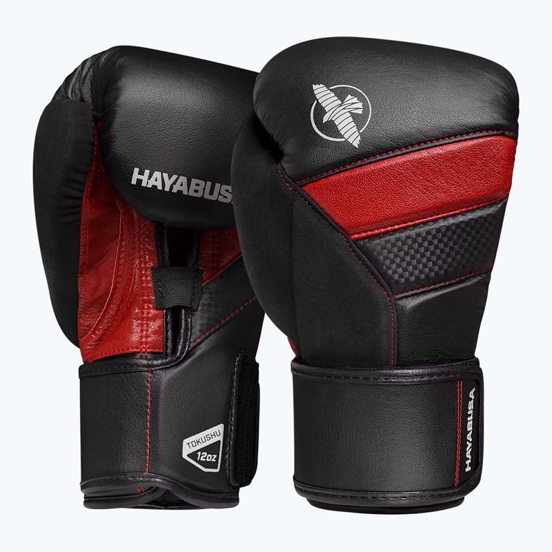 Рукавиці боксерські Hayabusa T3 black/red 2