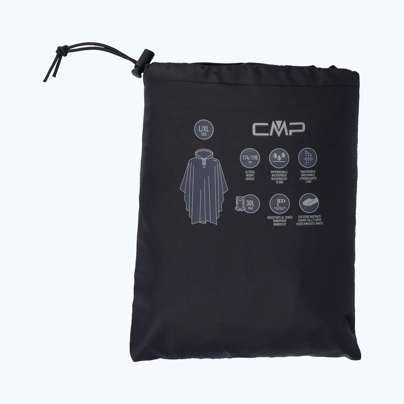 Пончо дощовик CMP 35X7857 Fix Hood nero 4