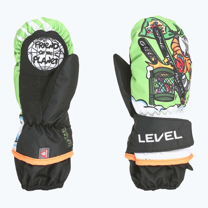 Рукавиці гірськолижні дитячі Level Animal lime 7