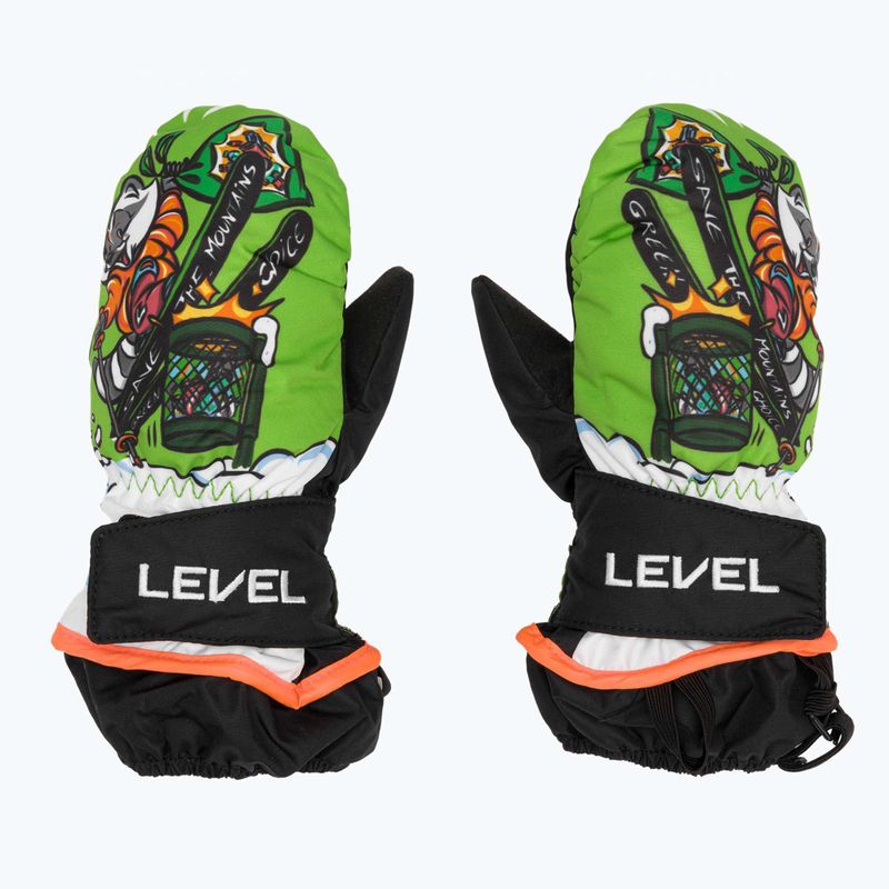Рукавиці гірськолижні дитячі Level Animal lime 2