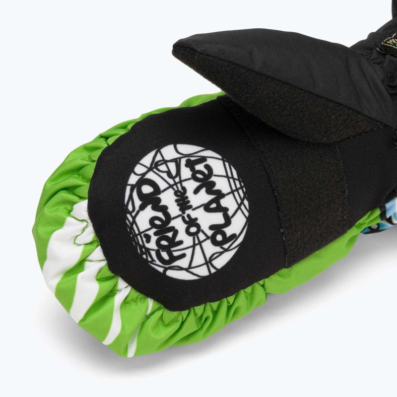 Рукавиці гірськолижні дитячі Level Animal lime 4