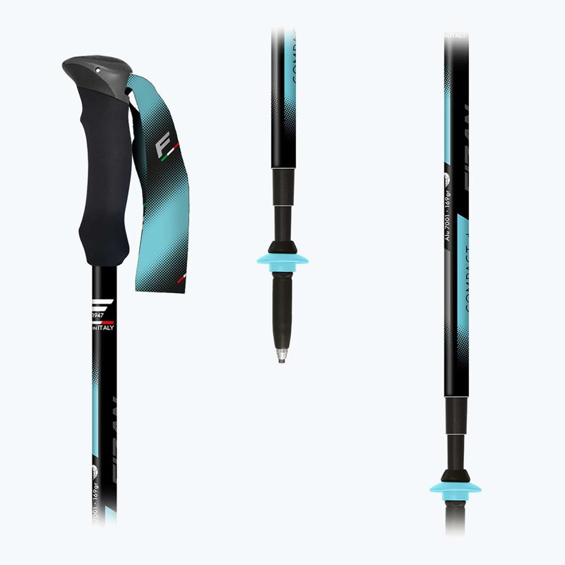 Палиці трекінгові  Fizan Compact Tech 4 light blue 5
